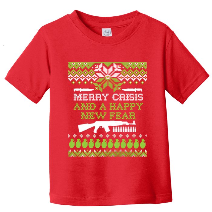 Merry Crisis & A Happy New Fear Toddler T-Shirt