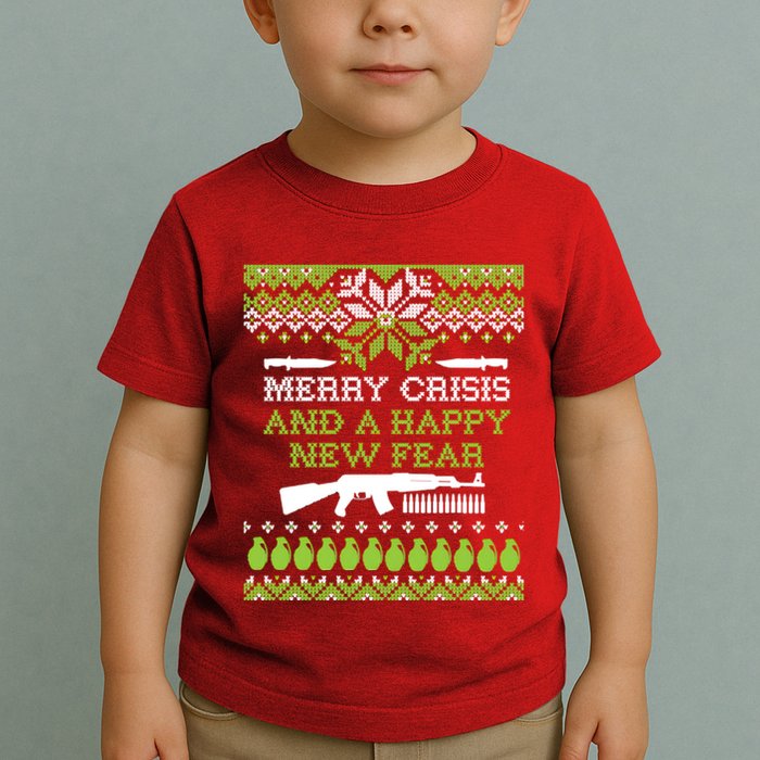 Merry Crisis & A Happy New Fear Toddler T-Shirt