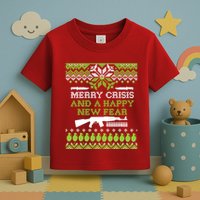 Merry Crisis & A Happy New Fear Toddler T-Shirt
