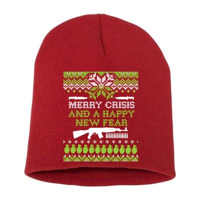 Merry Crisis & A Happy New Fear Short Acrylic Beanie