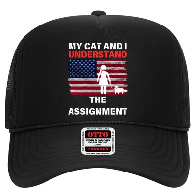My Cat And I Understand The Assignment Usa Flag Trucker Hat