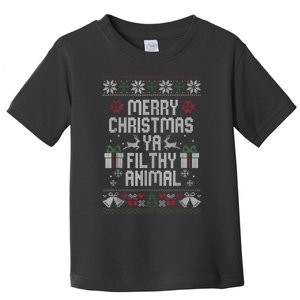 Merry Christmas Animal Filthy Ya Xmas Pajama Toddler T-Shirt