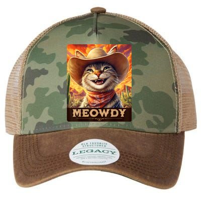 Meowdy Cowboy: A Furry Friend In The Wild West Cat Legacy Tie Dye Trucker Hat