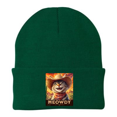 Meowdy Cowboy: A Furry Friend In The Wild West Cat Knit Cap Winter Beanie