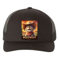 Meowdy Cowboy: A Furry Friend In The Wild West Cat Yupoong Adult 5-Panel Trucker Hat