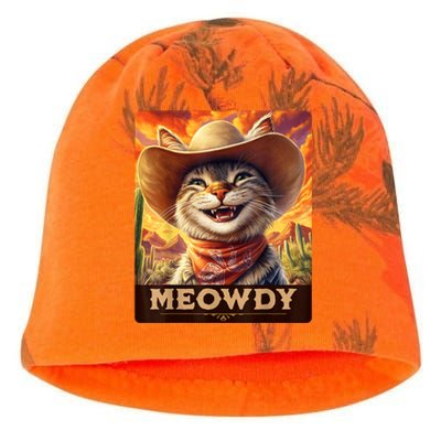 Meowdy Cowboy: A Furry Friend In The Wild West Cat Kati - Camo Knit Beanie