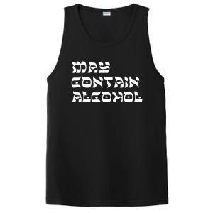 May Contain Alcohol Funny Warning Happy Purim Costume Party PosiCharge Competitor Tank