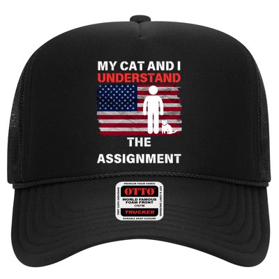 My Cat And I Understand The Assignment Usa Flag Trucker Hat