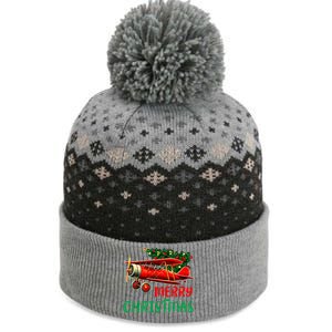 Merry Christmas Airplane Christmas Tree Pilot Gift The Baniff Cuffed Pom Beanie