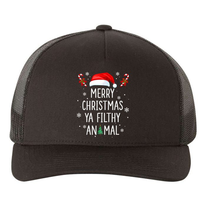 Merry Christmas Animal Filthy Ya Xmas Family Pajama Yupoong Adult 5-Panel Trucker Hat