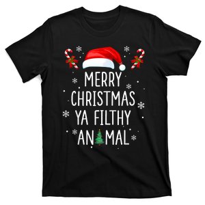 Merry Christmas Animal Filthy Ya Xmas Family Pajama T-Shirt