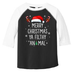 Merry Christmas Animal Filthy Ya Xmas Family Pajama Toddler Fine Jersey T-Shirt