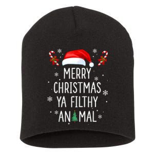 Merry Christmas Animal Filthy Ya Xmas Family Pajama Short Acrylic Beanie