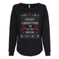 Merry Christmas Animal Filthy Ya Womens California Wash Sweatshirt