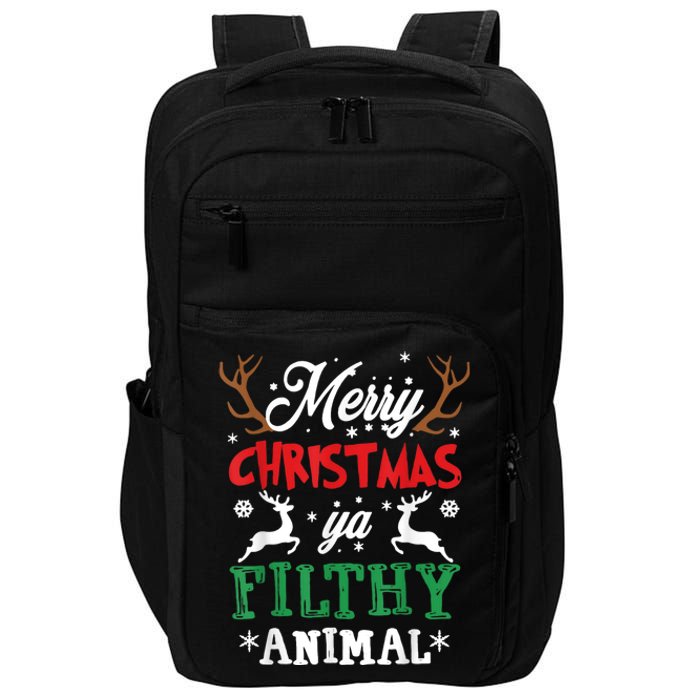 Merry Christmas Animal Filthy Ya Impact Tech Backpack