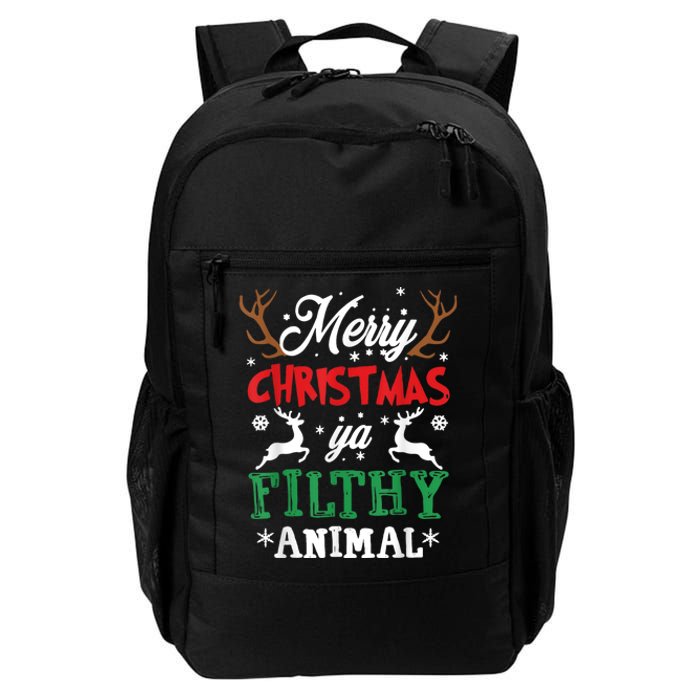 Merry Christmas Animal Filthy Ya Daily Commute Backpack