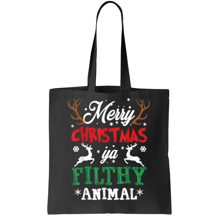 Merry Christmas Animal Filthy Ya Tote Bag