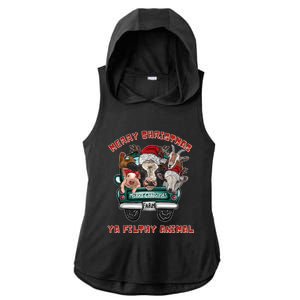 Merry Christmas Animal Filthy Ya Ugly Sweater Style Matching Cute Gift Ladies PosiCharge Tri-Blend Wicking Draft Hoodie Tank