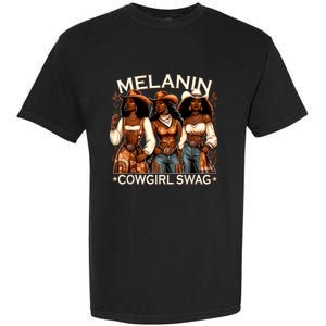 Melanin Cowgirls African Melanin Cowgirl Swag Black History Garment-Dyed Heavyweight T-Shirt