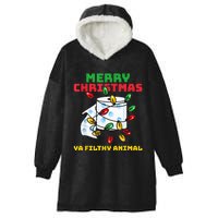 Merry Christmas Animal Filthy Ya Toilet Paper Funny Hooded Wearable Blanket