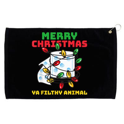 Merry Christmas Animal Filthy Ya Toilet Paper Funny Grommeted Golf Towel