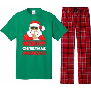 Merry Christmas Assholes Funny Santa Pajama Set