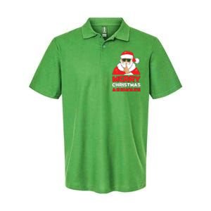 Merry Christmas Assholes Funny Santa Softstyle Adult Sport Polo