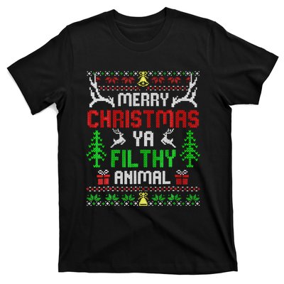 Merry Christmas Animal Filthy Ya  T-Shirt