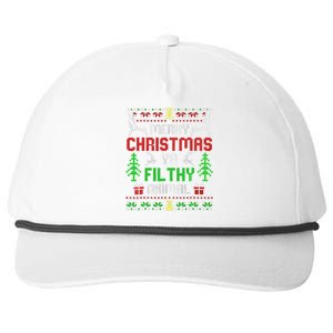 Merry Christmas Animal Filthy Ya  Snapback Five-Panel Rope Hat