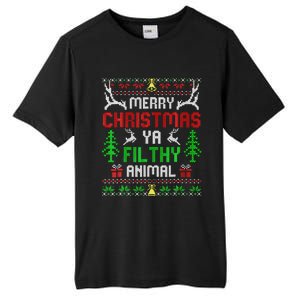 Merry Christmas Animal Filthy Ya  Tall Fusion ChromaSoft Performance T-Shirt