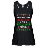 Merry Christmas Animal Filthy Ya  Ladies Essential Flowy Tank