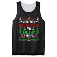 Merry Christmas Animal Filthy Ya  Mesh Reversible Basketball Jersey Tank