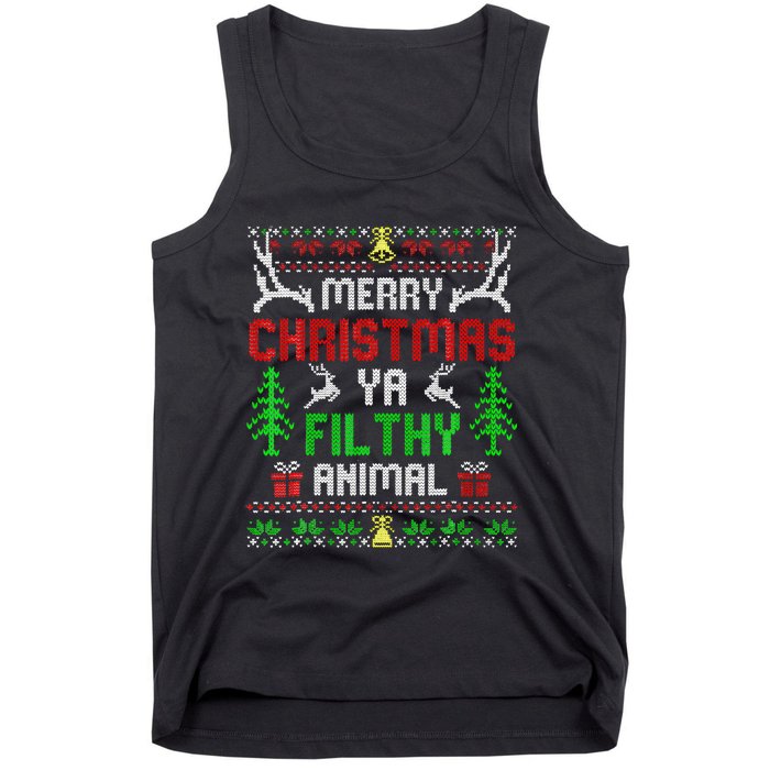 Merry Christmas Animal Filthy Ya  Tank Top