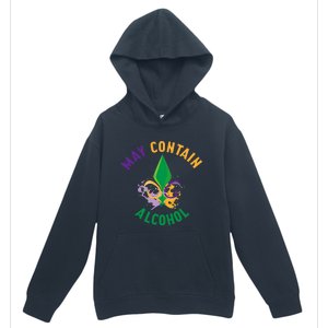 May Contain Alcohol Funny Mardi Gras Urban Pullover Hoodie