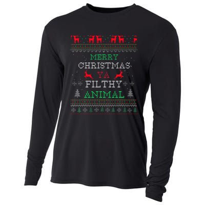 Merry Christmas Animal Filthy Ya Xmas Pajama Family Matching  Cooling Performance Long Sleeve Crew