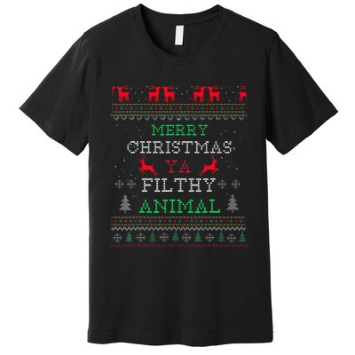 Merry Christmas Animal Filthy Ya Xmas Pajama Family Matching  Premium T-Shirt