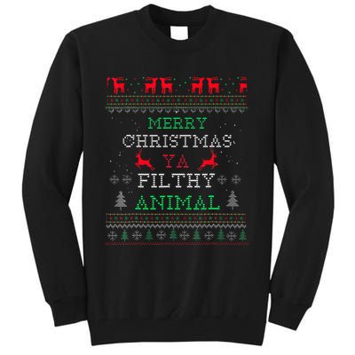 Merry Christmas Animal Filthy Ya Xmas Pajama Family Matching  Tall Sweatshirt