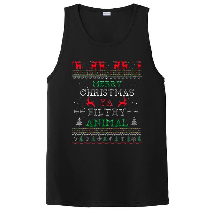 Merry Christmas Animal Filthy Ya Xmas Pajama Family Matching  PosiCharge Competitor Tank