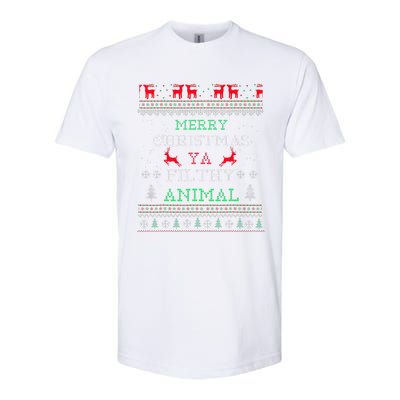 Merry Christmas Animal Filthy Ya Xmas Pajama Family Matching  Softstyle CVC T-Shirt