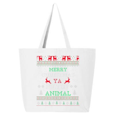 Merry Christmas Animal Filthy Ya Xmas Pajama Family Matching  25L Jumbo Tote