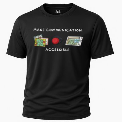Make Communication Accessible Speech Pathologist Aac Cooling Performance Crew T-Shirt
