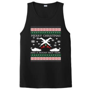 Merry Christmasugly Army Gun Christmas Funny Gift PosiCharge Competitor Tank