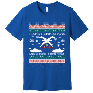 Merry Christmasugly Army Gun Christmas Funny Gift Premium T-Shirt