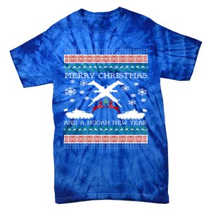 Merry Christmasugly Army Gun Christmas Funny Gift Tie-Dye T-Shirt