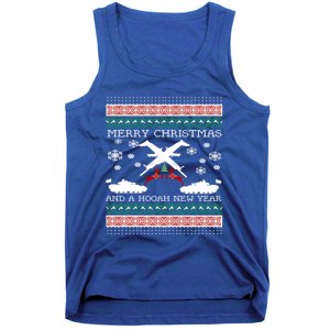 Merry Christmasugly Army Gun Christmas Funny Gift Tank Top