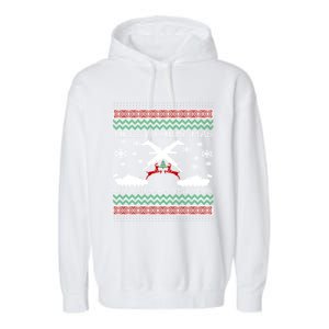 Merry Christmasugly Army Gun Christmas Funny Gift Garment-Dyed Fleece Hoodie