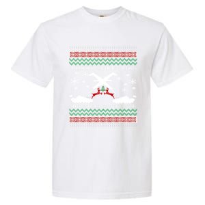 Merry Christmasugly Army Gun Christmas Funny Gift Garment-Dyed Heavyweight T-Shirt