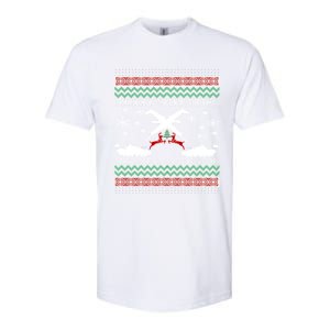 Merry Christmasugly Army Gun Christmas Funny Gift Softstyle CVC T-Shirt