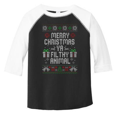 Merry Christmas Animal Filthy Ya Xmas Pajama Toddler Fine Jersey T-Shirt