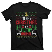 Merry Christmas Animal Filthy Ya Xmas Pajama T-Shirt